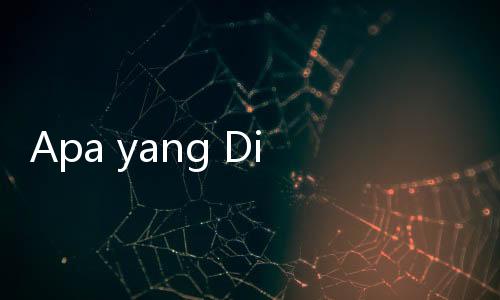 Apa yang Dimakan Orang